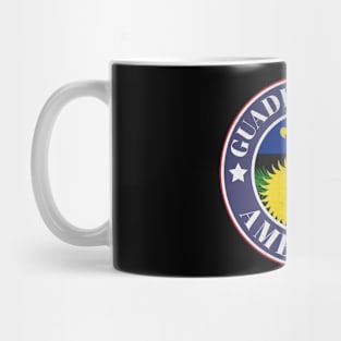 Proud Guadeloupean-American Badge - Guadeloupe Flag Mug